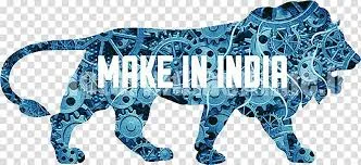 Make in India tiger graphic